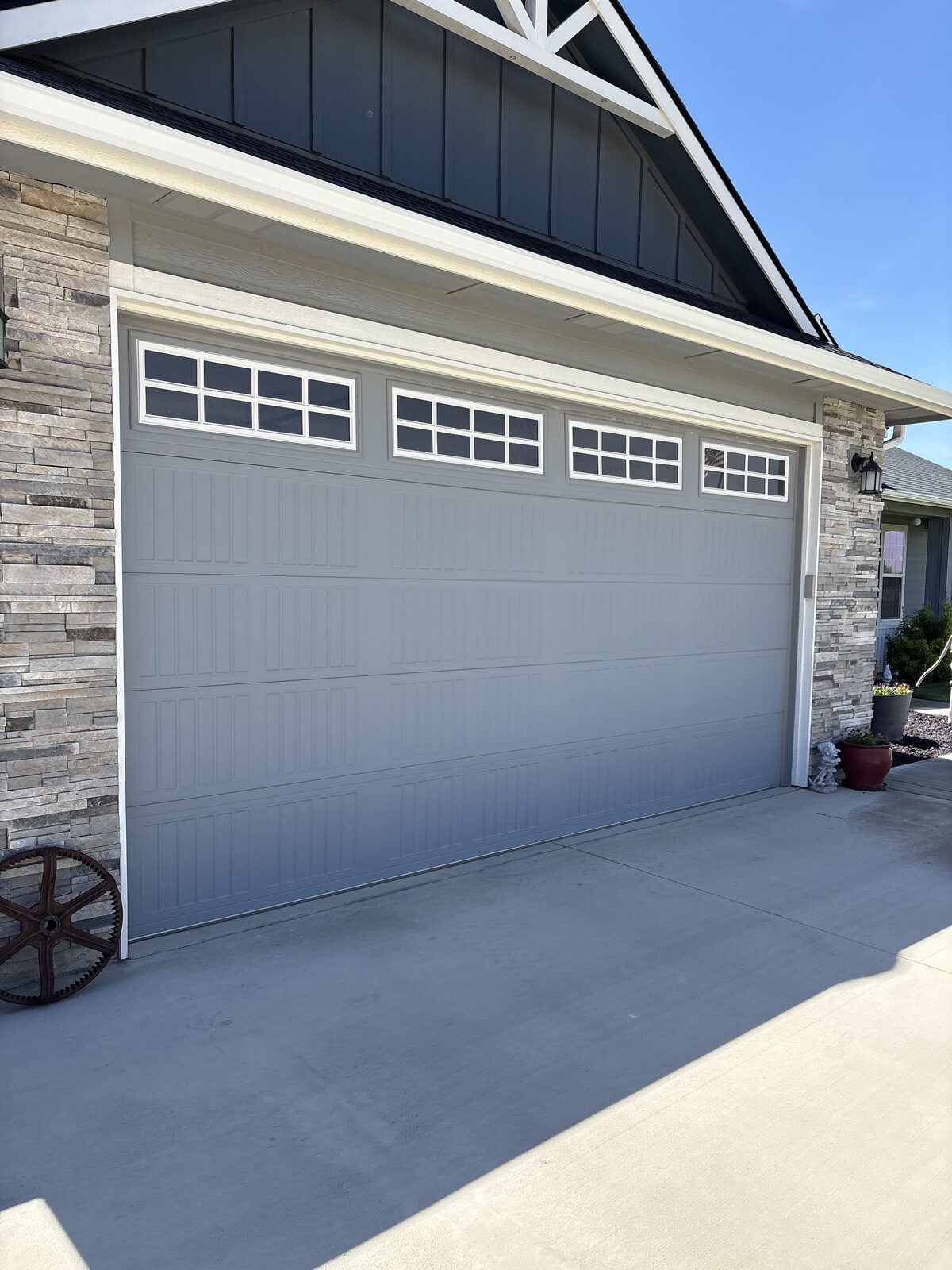 Carriage-style garage door